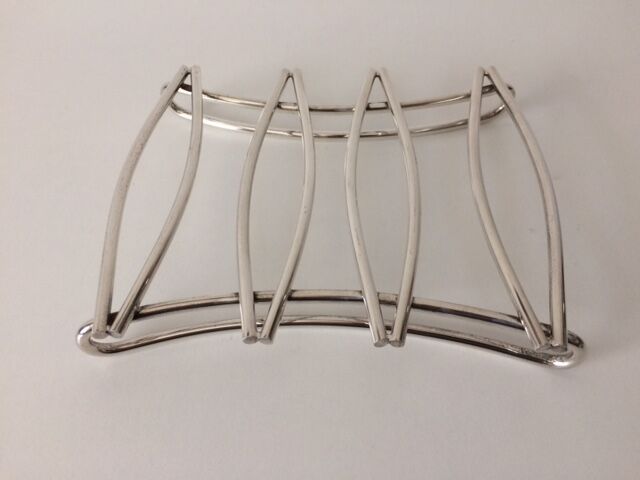 Silver metal modernist table mat