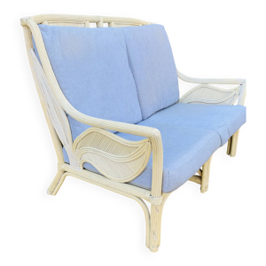 Canapé en rotin blanc - places