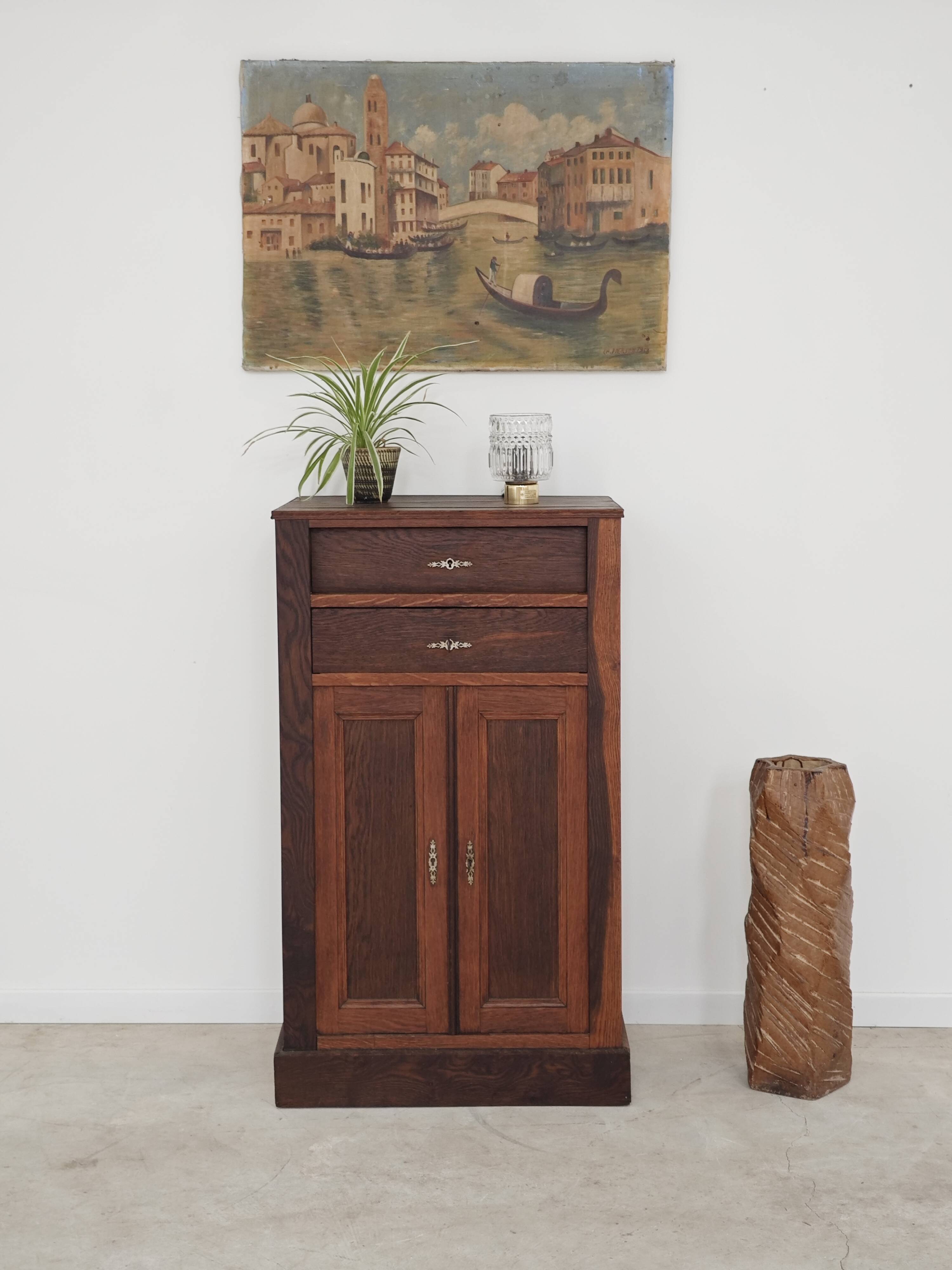 Small wooden sideboard storage unit 1950