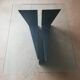 Black metal and glass coffee table