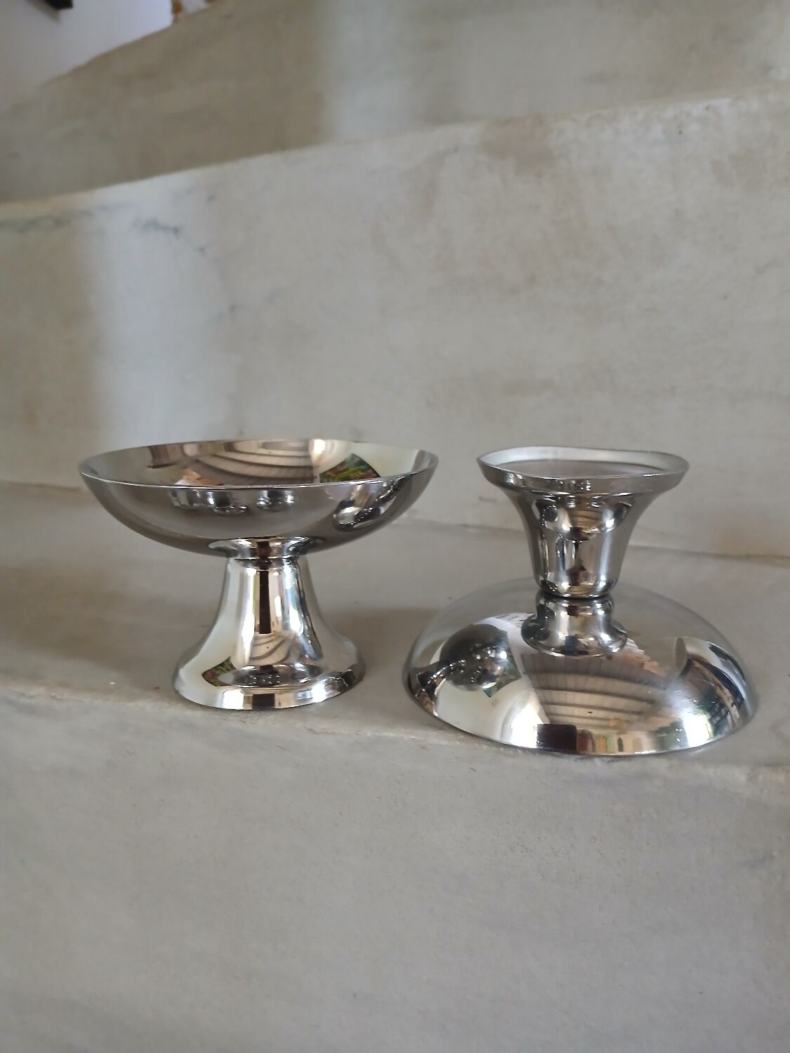 6 coupes à glace/ sorbet en inox