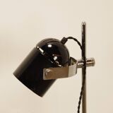 Lampadaire vintage avec spot noir