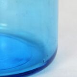 Broc à eau pichet en verre bleu