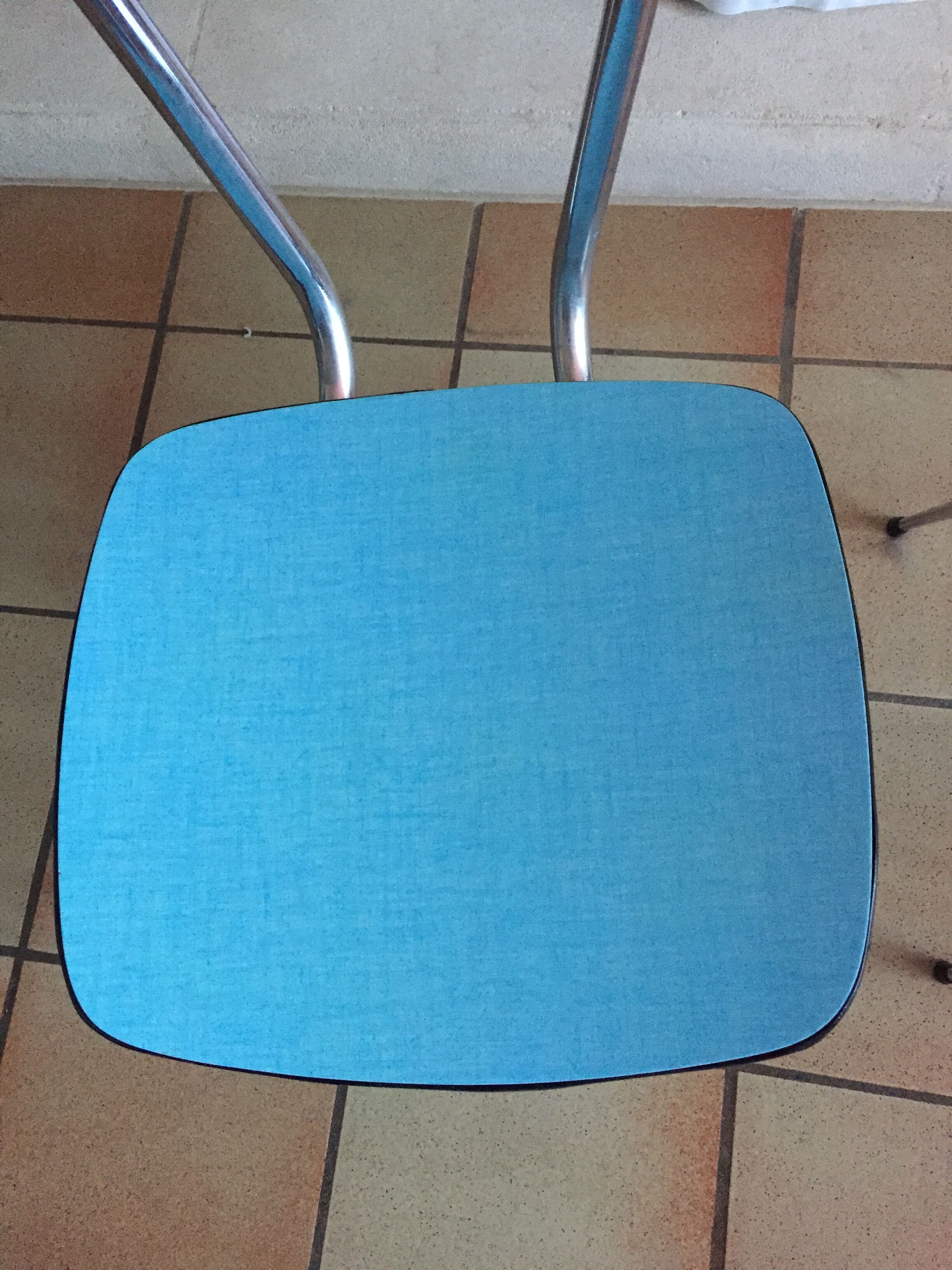 Paire de chaises en Formica vintage