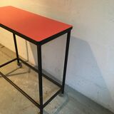 Console in metal and formica