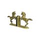 Brass prancing horses bookends figurines vintage copper 1970s