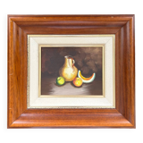 Tableau nature morte pichet et fruits