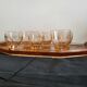 Art Deco Pink Glass Coffee Set