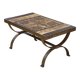 Wrought iron and ceramic coffee table from Vallauris 1950s.