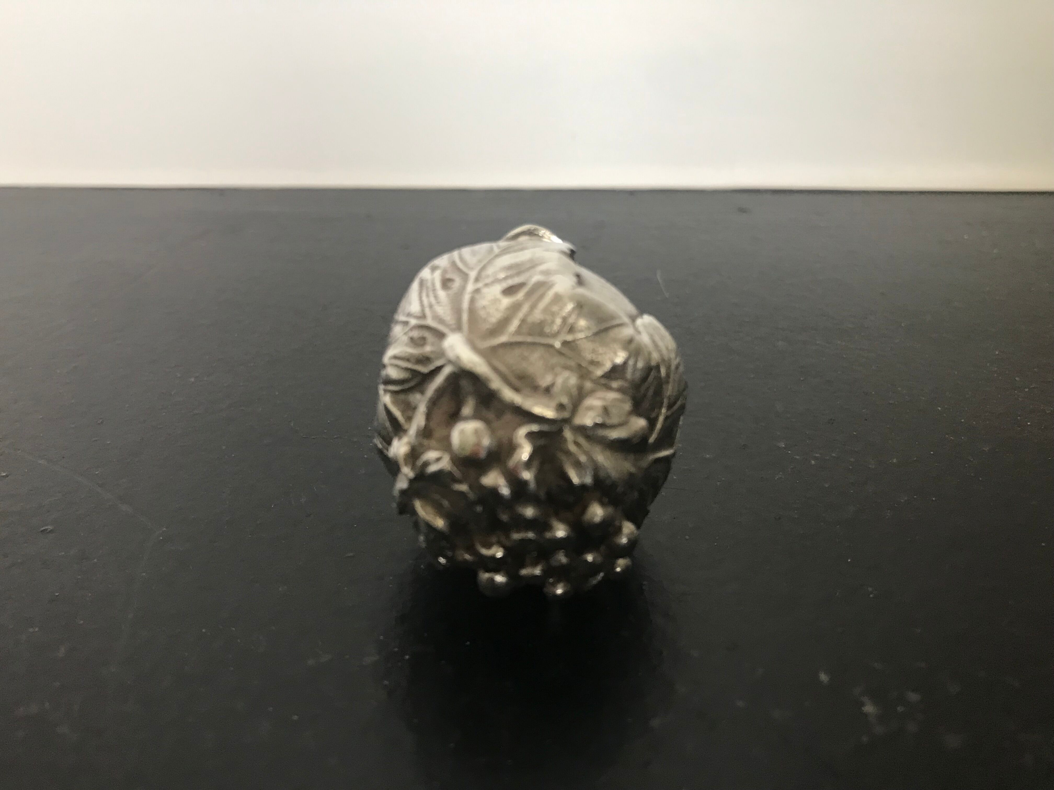 Champagne cork silver metal