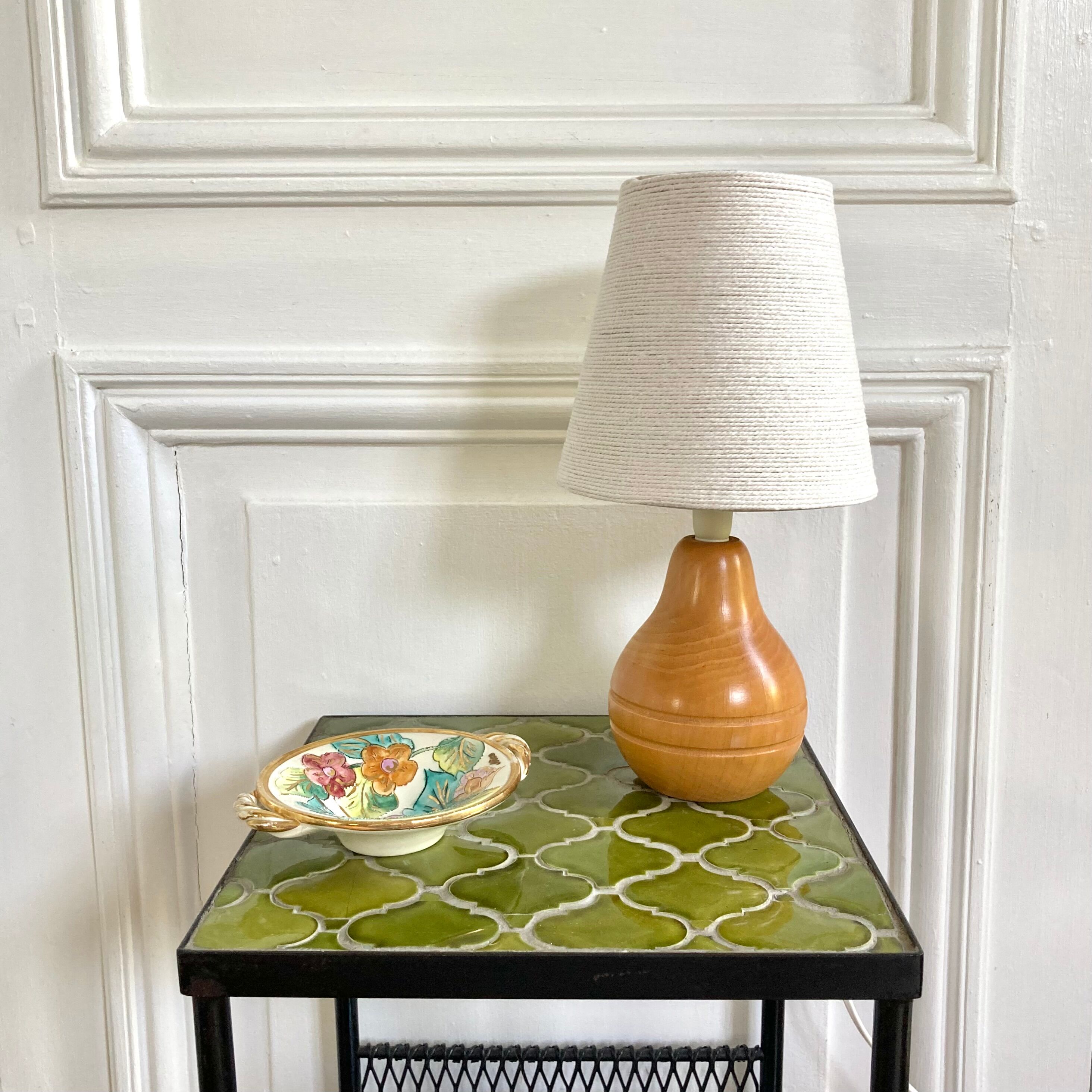 Wooden lamp rope lampshade
