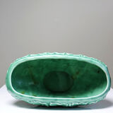 Small earthenware planter in relief barbotine style with ivy, Sylvac England.