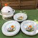Soup set, tureen and 9 hollow plates 60s Winterling Bavaria
