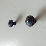 Pair of antique cast iron furniture handles