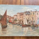 Oil on canvas signed LA.Housset: