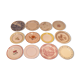 Set of 12 different flat plates
