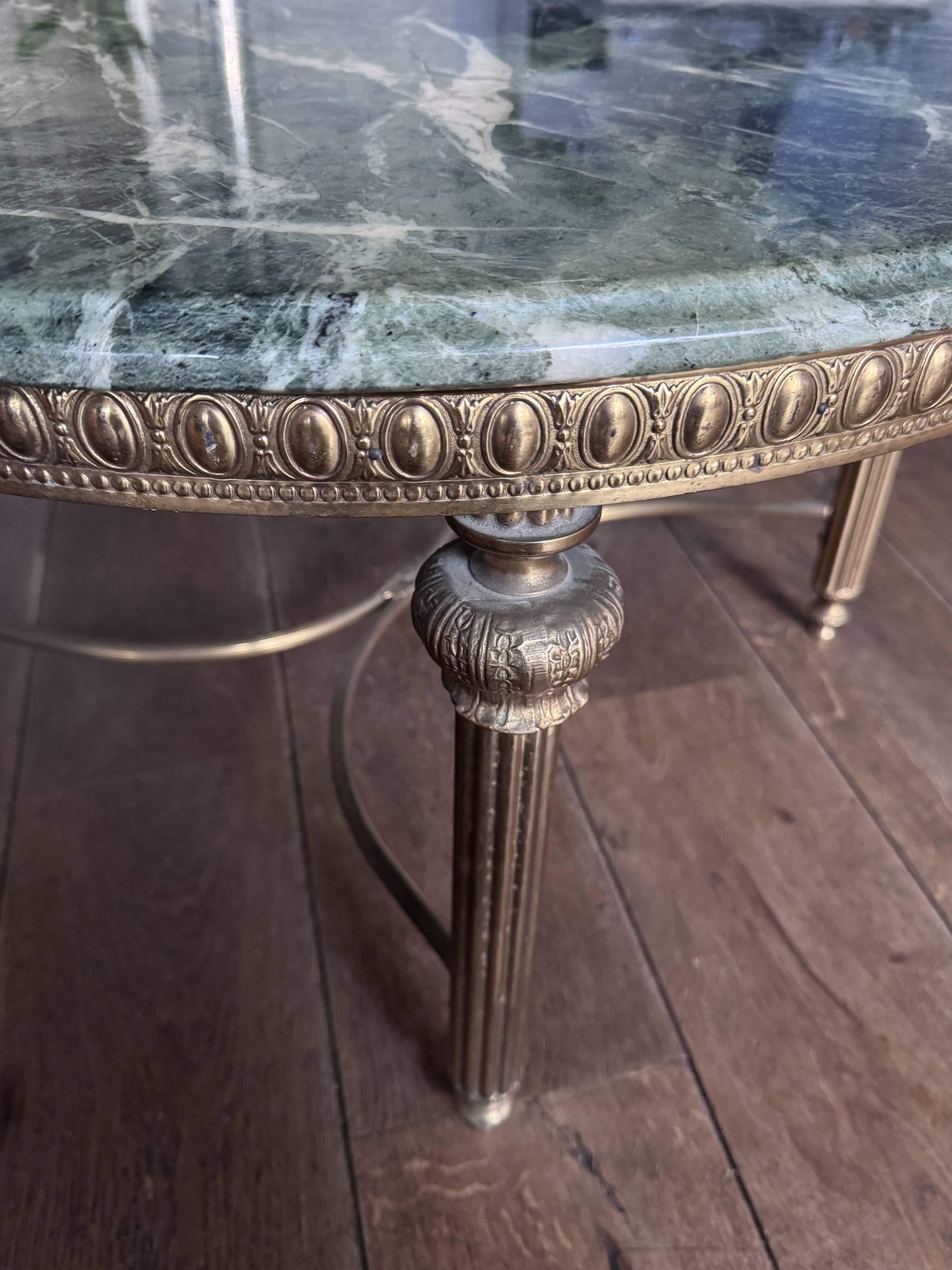 Louis XVI marble coffee table