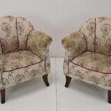 Pair of Mid-century Armchairs,Czechoslovakia,1950's.