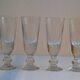 Série de 4 anciens verre verres à absinthe
