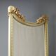 Antique neoclassical mirror in lacquered wood, 19th century