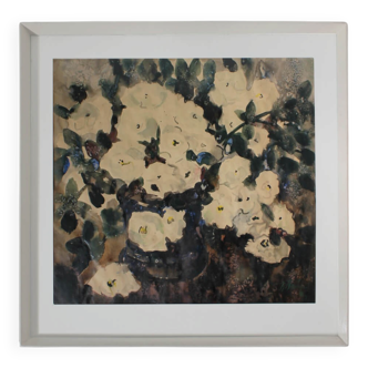 Watercolour Vintage Roses Painting, 1976, Latvia