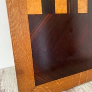 Grand plateau vintage de jeu de dame en bois