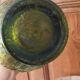 Italian carafe genius glass bottle from Empoli 60s 70s.