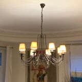 Lustre 8 branches avec mini abats jours