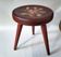 Tabouret trépied en bois peint vintage