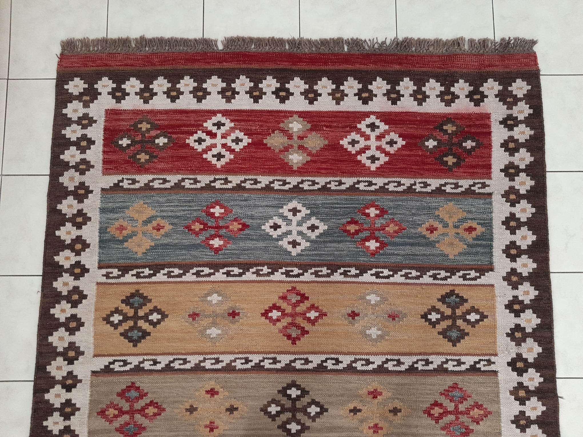 Tapis kilim kibak fait main 240x170cm