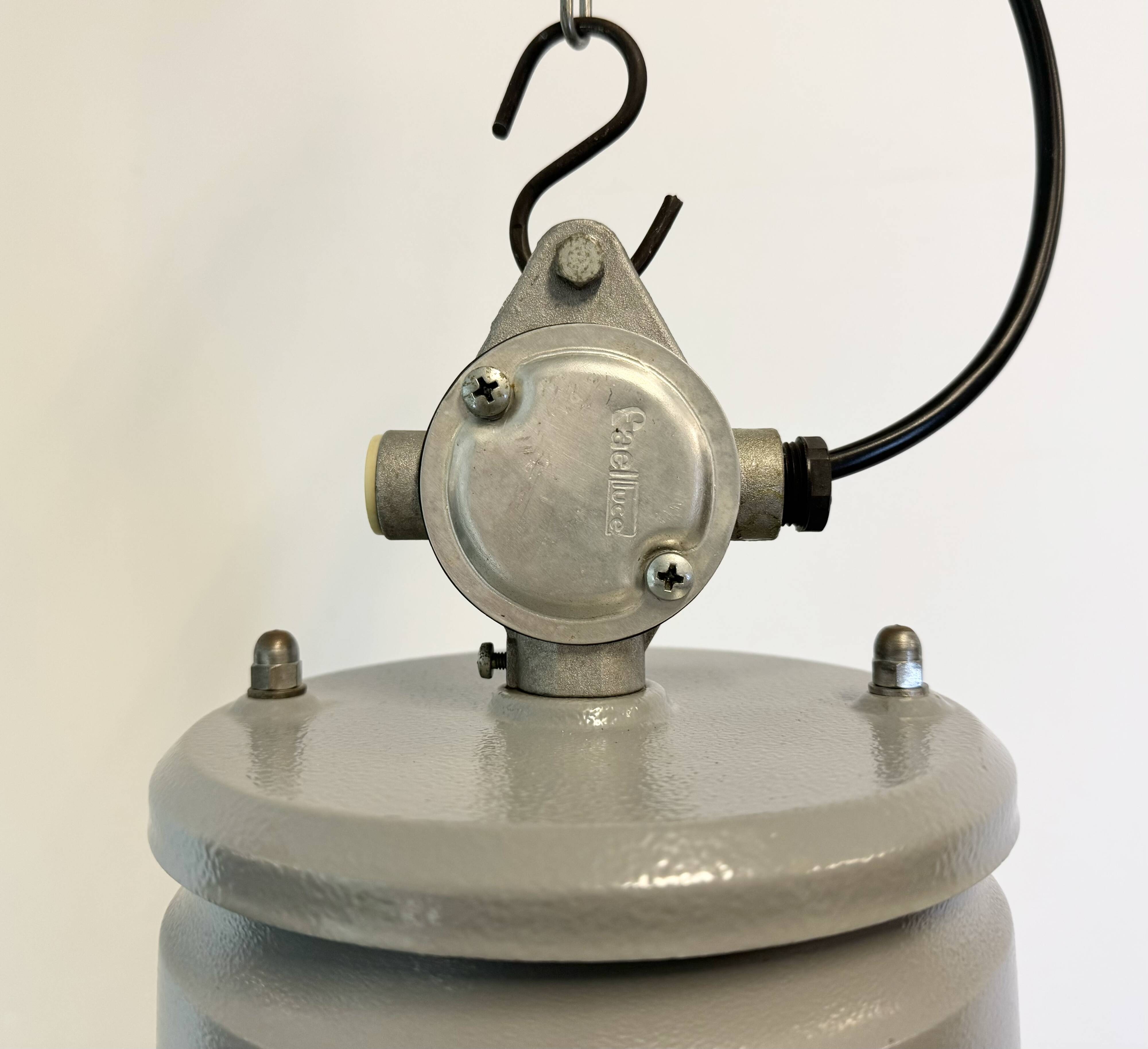 Industrial Italian Aluminium Pendant Lamp from Fael Luce, 1970s