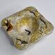 Empty pocket in vintage glazed ceramic signed "Gelb"