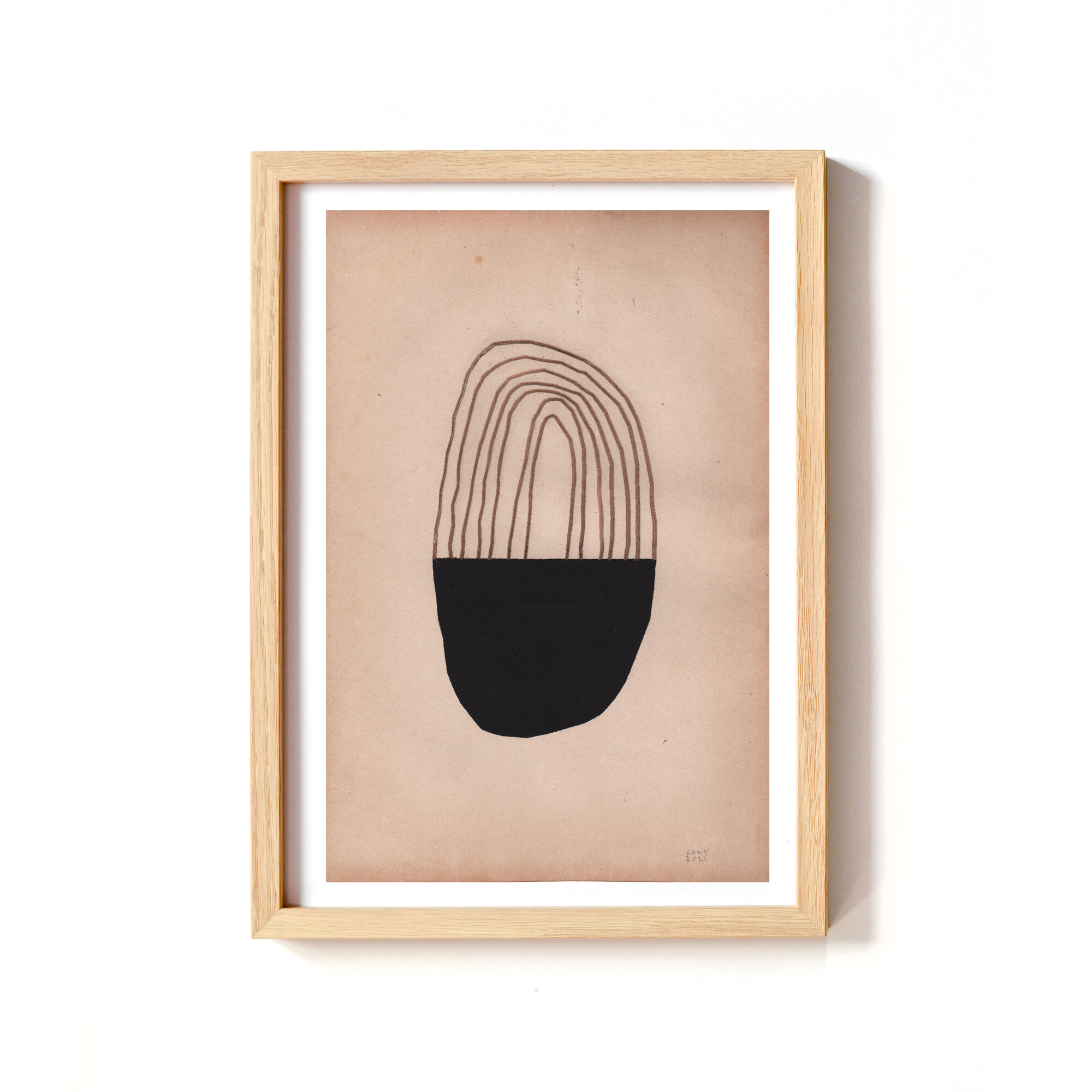 Illustration sur papier • TM495 • signée eawy
