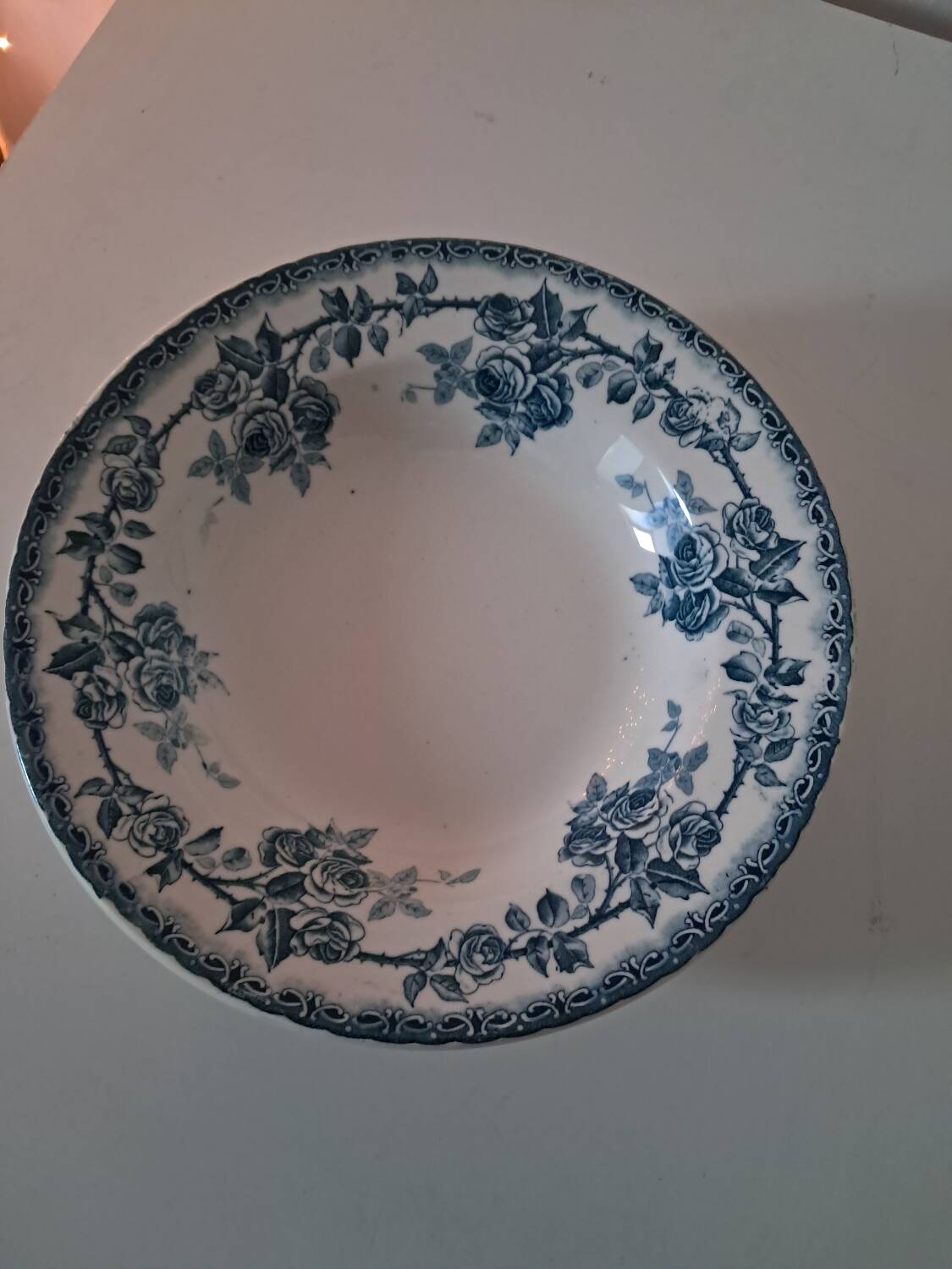 Plates crown of roses. Iron earth