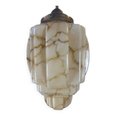 Art deco skyscraper – marbled opaline