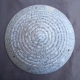 Art Deco speckled glass basin globe