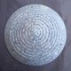 Art Deco speckled glass basin globe
