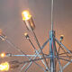 Vintage chrome sputnik style chandelier, 1970s