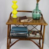 Rattan bedside table