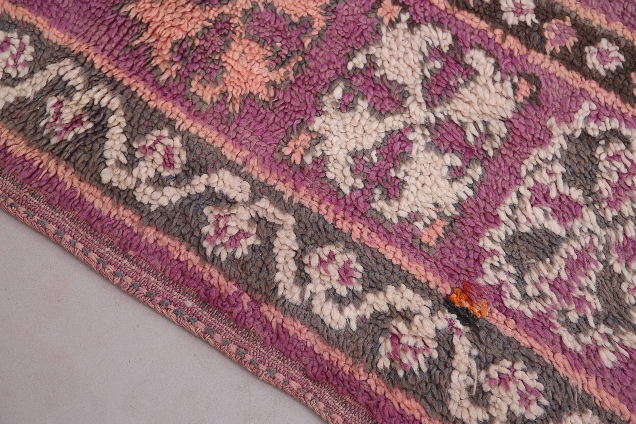 Large Vintage Moroccan Rug 178 x 362 cm - Berber Wool Rug - Handmade Rug
