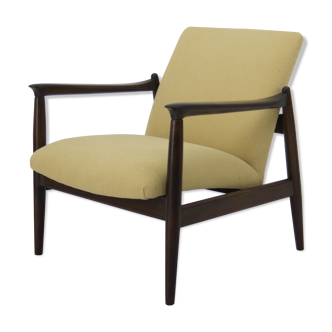 1960s Edmund Homa  model GFM 64 Beech Armchair, Restored