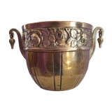 Cache-pot Art Nouveau en laiton