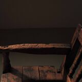 Alpine armchair in larch, 18th century