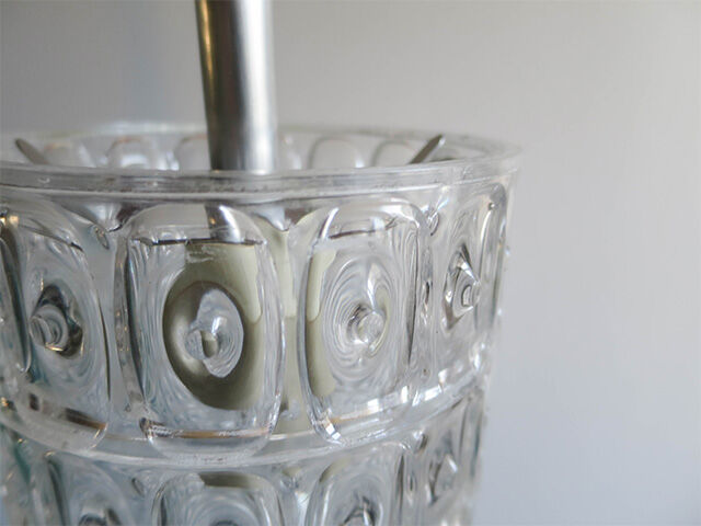 Erco plexiglas hanging lamp 1970