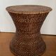Rattan and cane side table