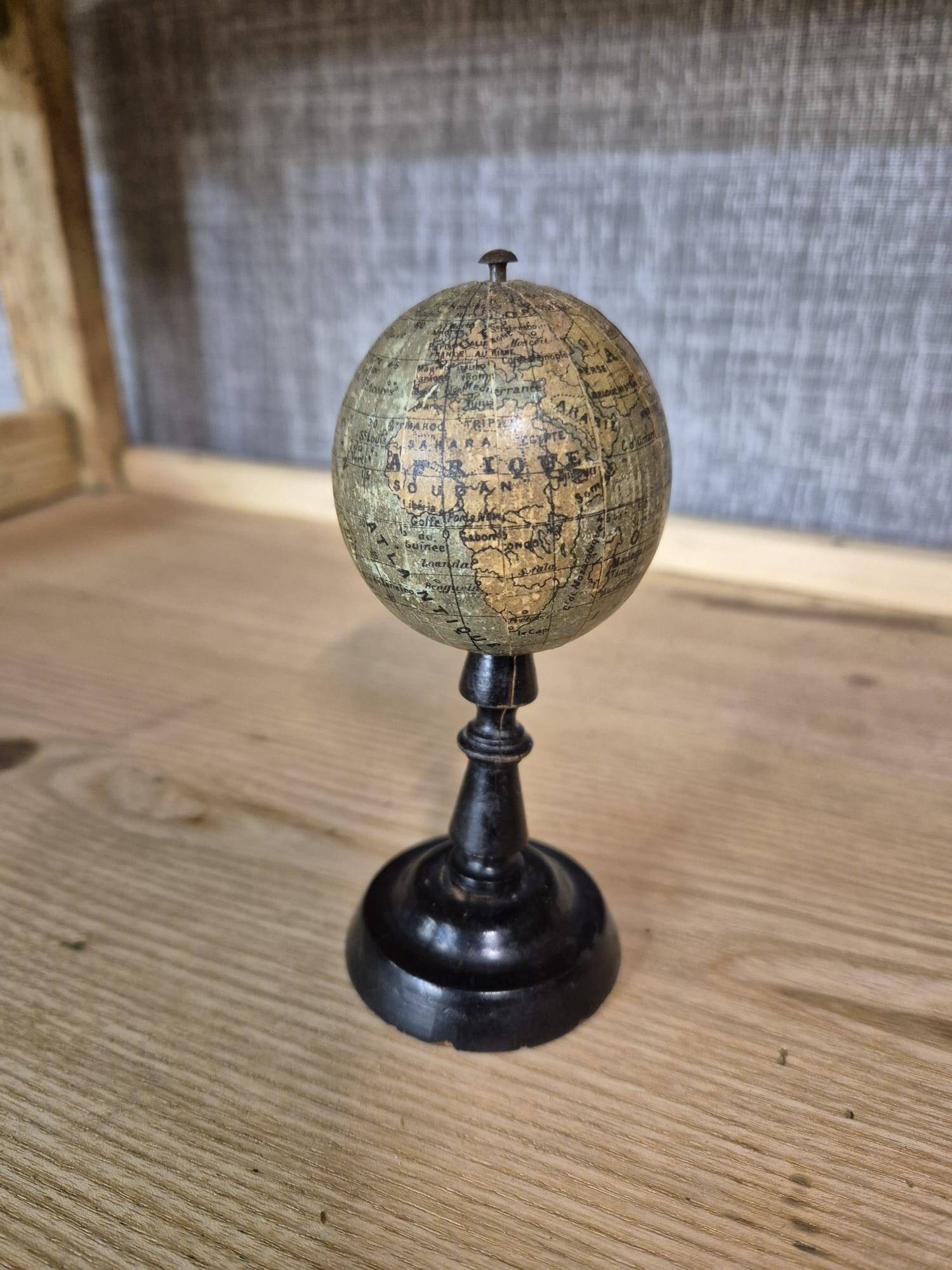 Old miniature globe