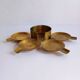 Set of 4 vintage brass nesting ashtrays