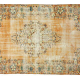 Anatolian handmade vintage rug 248 cm x 154 cm