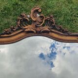 Gilded mirror of louis XV style fireplace 1900 79x145cm