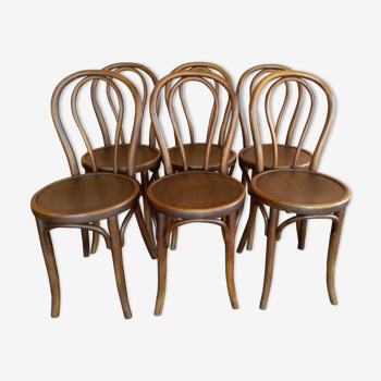 Suite 8 chairs bistro Thonet 1920